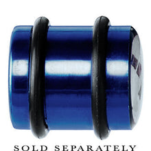 将图片加载到图库查看器，14mm Blue Anodized Titanium Blinking Plug
