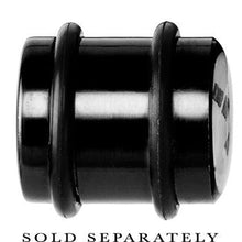 将图片加载到图库查看器，14mm Black Anodized Titanium Blinking Plug
