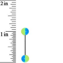 Load image into Gallery viewer, Funky GLOW in the DARK Barbell Tongue Ring
