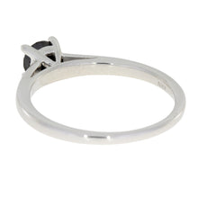 将图片加载到图库查看器，.50ct Black Diamond Eng Only Sterling Silver

