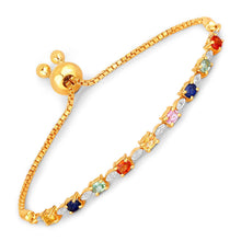 将图片加载到图库查看器，1.83 Carat Genuine Multi Sapphire .925 Sterling Silver Bracelet

