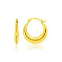 Load image into Gallery viewer, 14k Yellow Gold Graduated Round Shape Hoop Earrings
