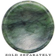 将图片加载到图库查看器，9/16 Double Flare Jade Natural Stone Concave Plug
