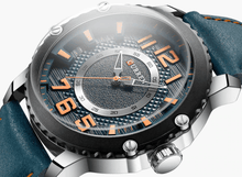 Load image into Gallery viewer, Men's Waterproof  Sport Watch With Leather  Belts  And Large Numbers Details Unique Design Perfect Gift
