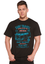 Load image into Gallery viewer, Surf Travel Spun Bamboo® Men's Bamboo Viscose/Organic Cotton Short Sleeve Graphic T-Shirt
