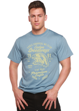 Load image into Gallery viewer, Custom Speedways Premium Eagle Men's Bamboo Viscose/Organic Cotton Short Sleeve Graphic T-Shirt

