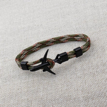 Load image into Gallery viewer, Modern Fashion Airplane Anchor Bracelets Men Charm Rope Chain Paracord Bracelet Women Male Air Force Style Wrap Metal Sport Hook Gift
