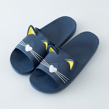 Load image into Gallery viewer, Women Summer Slippers Beach Slide Sandals Cats Flip Flops Soft Sole Comfortable Couple Slippers For Women Quick Drying Bathroom Slippers Pillow Slides Non Slip Soft Thick Sole Open Toe Soft Slippers
