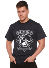 将图片加载到图库查看器，Ride Till Death Spun Bamboo® Men's Bamboo Viscose/Organic Cotton Short Sleeve Graphic T-Shirt
