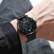 Load image into Gallery viewer, New Fashion Luminous Mens Watches Luxury Sport Quartz Mesh Strap Elegant  Waterproof Wristwatch For Men
