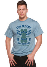 Load image into Gallery viewer, Born To Skate Men's Bamboo Viscose/Organic Cotton Short Sleeve Graphic T-Shirt

