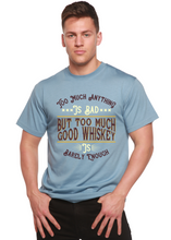 Load image into Gallery viewer, But Too Much Good Whiskey Men's Bamboo Viscose/Organic Cotton Short Sleeve Graphic T-Shirt
