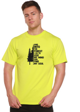 Load image into Gallery viewer, And Into The Forest I Go Men's Bamboo Viscose/Organic Cotton Short Sleeve Graphic T-Shirt

