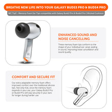 将图片加载到图库查看器，Galaxy Buds Pro 3 &amp; 4 Memory Foam Ear Tips - WC TipZ Galaxy
