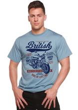 将图片加载到图库查看器，British Motorcycle Men's Bamboo Viscose/Organic Cotton Short Sleeve Graphic T-Shirt
