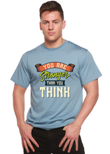 Load image into Gallery viewer, You Are Stronger Than You Think Men's Bamboo Viscose/Organic Cotton Short Sleeve Graphic T-Shirt

