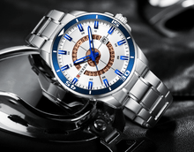 将图片加载到图库查看器，Men's  Modern Sports Waterproof Watch Luxury Unique Design  Fluorescent Hands Perfect Gift
