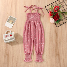 Load image into Gallery viewer, Baby Summer Clothes Sleeveless Strap Pants Solid Overalls Cotton Outfits Jumpsuits/ Romper for Girls
