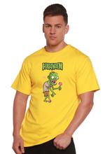 Load image into Gallery viewer, Halloween Green Monster Unisex Bamboo Viscose/Organic Cotton Short Sleeve Graphic T-Shirt
