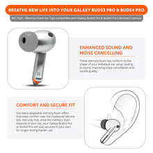 将图片加载到图库查看器，Galaxy Buds Pro 3 &amp; 4 Memory Foam Ear Tips - WC TipZ Galaxy
