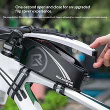 Load image into Gallery viewer, Rainproof Bike Bag For 4-6.5' Front Phone Bag Special PC Hard Shell With Free Rain Cover Motorcycle Bike Accessories  Bike Phone Bag Bike Pouch Top Tube Bag Bicycle Front Frame Bag Waterproof Bike Accessories Bag Phone Holder Compatible With Smartphones

