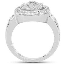 将图片加载到图库查看器，14K Yellow Gold Plated 0.21 Carat Genuine White Diamond .925 Sterling Silver Ring
