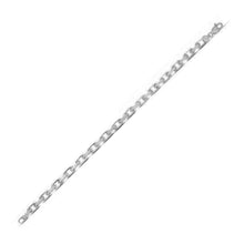 Load image into Gallery viewer, 14k White Gold French Cable Chain Bracelet  (4.80 mm)
