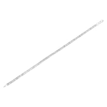 Load image into Gallery viewer, .925 Sterling Silver 1.0 Cttw Diamond Square Hybrid Link 7" Tennis Bracelet (I-J Color, I2-I3 Clarity)

