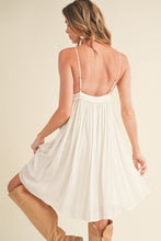 Load image into Gallery viewer, Ruched Plunge Mini Cami Dress For Women – Flattering &amp; Chic with Plunging Neckline and Fitted Design
