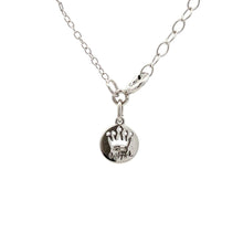 将图片加载到图库查看器，.08ct Black Diamond Animal Pendant Sterling Silver
