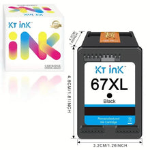Load image into Gallery viewer, High-Yield Ink Cartridge 67XL for HP DeskJet and Envy Printers
