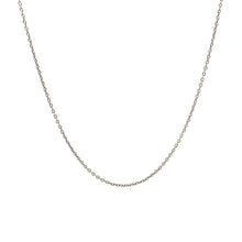 将图片加载到图库查看器，14k White Gold Round Cable Link Chain 1.1mm
