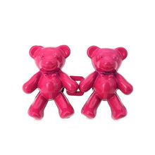 Load image into Gallery viewer, 2Pcs Bear Shaped Adjustable Jean Button Waist Buckle Snap Pants Buckle Extender Replacement Jeans Button Safety Pins No Sew Detachable Waist Body Fit Tighten Safety Pins
