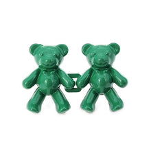 Load image into Gallery viewer, 2Pcs Bear Shaped Adjustable Jean Button Waist Buckle Snap Pants Buckle Extender Replacement Jeans Button Safety Pins No Sew Detachable Waist Body Fit Tighten Safety Pins
