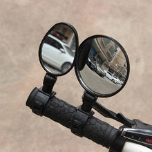 将图片加载到图库查看器，2Pcs Bicycle Mirror Universal Handlebar Rearview Mirror 360 Degree Rotate For Bike Bicycle Cycling Accessories Wide Angle Convex Mirror Adjustable Rotatable Handlebar For Mountain Bike Off Road Bike and Fixed Gear Bike Handlebars
