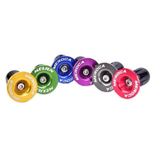 Load image into Gallery viewer, 2Pcs Bike Lightweight Bar End Plugs Aluminum Road Bicycle Grip Anti-Slip Handlebar Caps Bike Bar End Plugs Bike Handlebar Caps Handlebar End Plugs For Most Bicycles Road Bike Mountain Bike
