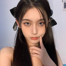 Load image into Gallery viewer, 2pcs Black White Ribbon Hair Bows Clips Vintage Bowknot Side Hairpin Cute Girls Barrettes Headdress Hair Accessories for Women
