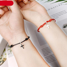 Load image into Gallery viewer, 2PCS Charm Couple Bracelet Minimalism Adjustable Handmade Lucky Rope Charm Bracelets For Family Women Teens Girl Boy Best Friend Handmade Adjustable Strings Simple Bracelets
