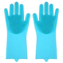 Load image into Gallery viewer, 2PCS Cleaning Sponge Gloves Multifunction Silicone Cleaning Magic Gloves Dish Washing Gloves For Kitchen Household Plate Washing  Reusable Cleaning Gloves For Housework
