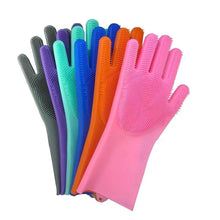 Load image into Gallery viewer, 2PCS Cleaning Sponge Gloves Multifunction Silicone Cleaning Magic Gloves Dish Washing Gloves For Kitchen Household Plate Washing  Reusable Cleaning Gloves For Housework
