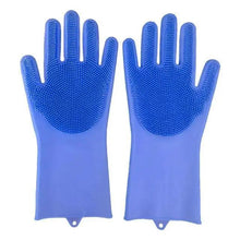 Load image into Gallery viewer, 2PCS Cleaning Sponge Gloves Multifunction Silicone Cleaning Magic Gloves Dish Washing Gloves For Kitchen Household Plate Washing  Reusable Cleaning Gloves For Housework
