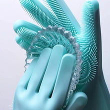 Load image into Gallery viewer, 2PCS Cleaning Sponge Gloves Multifunction Silicone Cleaning Magic Gloves Dish Washing Gloves For Kitchen Household Plate Washing  Reusable Cleaning Gloves For Housework
