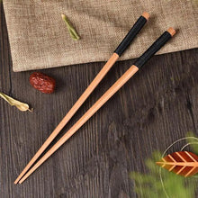Load image into Gallery viewer, 2PCS Incredible Handmade Japanese Natural Chestnut Wood Sushi Chopsticks Set Value Gift Sushi Chinese food
