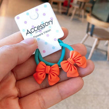 将图片加载到图库查看器，2PCS New Cute Princess Bowknot Headwear Kids Elastic Hair Bands Children Ropes Girls Cartoon Accessories Baby Headdress Gorgeous Hair Accessories For Women
