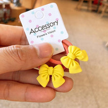 将图片加载到图库查看器，2PCS New Cute Princess Bowknot Headwear Kids Elastic Hair Bands Children Ropes Girls Cartoon Accessories Baby Headdress Gorgeous Hair Accessories For Women
