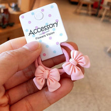 将图片加载到图库查看器，2PCS New Cute Princess Bowknot Headwear Kids Elastic Hair Bands Children Ropes Girls Cartoon Accessories Baby Headdress Gorgeous Hair Accessories For Women
