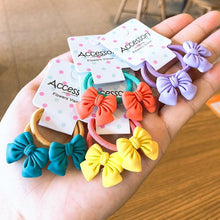 将图片加载到图库查看器，2PCS New Cute Princess Bowknot Headwear Kids Elastic Hair Bands Children Ropes Girls Cartoon Accessories Baby Headdress Gorgeous Hair Accessories For Women
