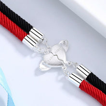 Load image into Gallery viewer, 2pcs / Set Magnet Attracts Pendant Couple Bracelet Heartbreak Charm Lucky Red Rope Bracelets Infinite Love Rope Bracelet Set Adjustable Relationship Matching Bracelet For Boyfriend Girlfriend Valentine's Day
