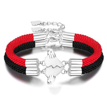 Load image into Gallery viewer, 2pcs / Set Magnet Attracts Pendant Couple Bracelet Heartbreak Charm Lucky Red Rope Bracelets Infinite Love Rope Bracelet Set Adjustable Relationship Matching Bracelet For Boyfriend Girlfriend Valentine's Day
