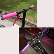 Load image into Gallery viewer, 2PCS Silicone Bicycle Handlebar Grips Anti-Slip Shock-Asorbing Mountain Bike Handlebar Grip Silica Gel Super Light Anti-Skid Shock-Proof Handle Bar Locking Grips Cycling Grips
